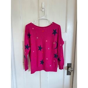 Zaket & Plover pink starry night cashmere sweater size xs